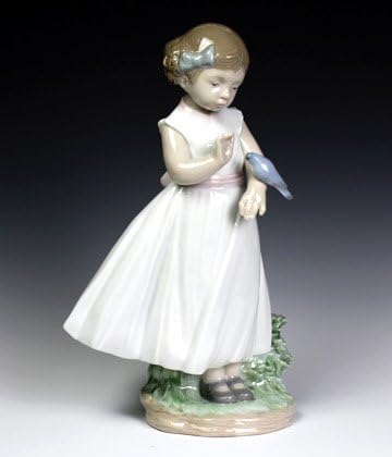 Amazon Co Jp リヤドロ Lladro 少女 小鳥とお友達 女の子 Ldr 8059 ホーム キッチン