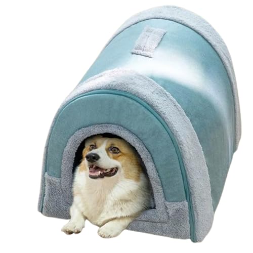 犬猫兼用 ドーム型 屋根付き 冬 保温防寒 洗える ふわふわ 滑り止め おしゃれ かわいい 中型犬 大型犬 猫ハウス 折りたたみ 収納可能 室内 秋冬 ペット用品 ペットグッズ