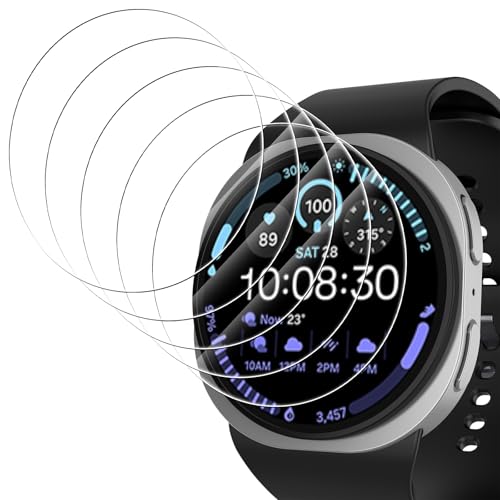 Simpeak 5 Pcs Screen Protector Compatible with Samsung Galaxy Watch 8 40mm 9H Hardness Tempered Glass Protective Film Compatible with Galaxy Watch 8 Anti-Scratch Sensitive Touch