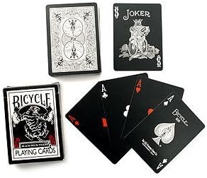 Bicycle Black Tiger Deck Playing Cards - Red by Bicycle Cards