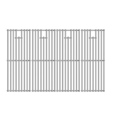 KIKIBRO Stainless Steel Cooking Grill Grates Replacement for 16517 Bull BBQ Angus, Brahma, Lonstar Select, Outlaw Steer Premium, Lonestar Select, 7 Burner Premium, 19.25" x 30"