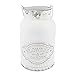 IMIKEYA Fleur Seau en Métal Planteur Peut Vase Minable Cruche Vase Rustique Ferme Contenant des Plantes Pot De Fleur pour La Maison Bureau Jardin Blanc