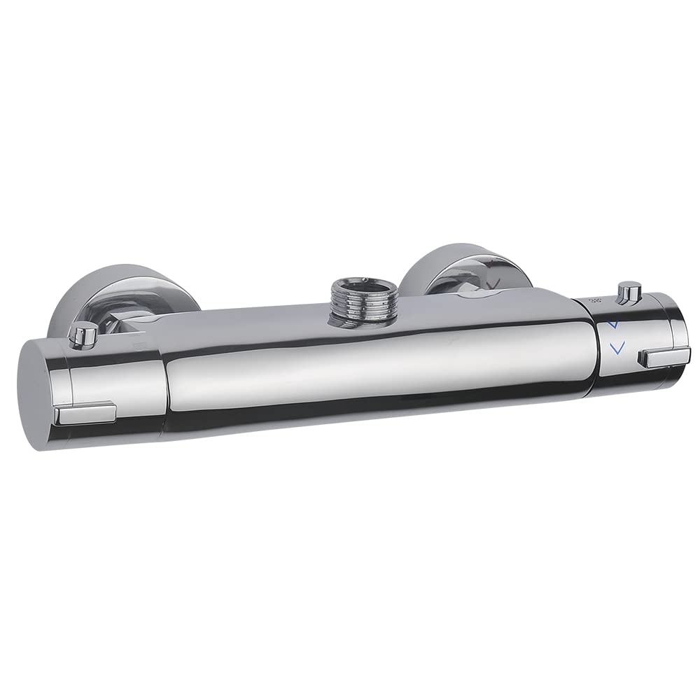Grifo termostático para ducha, termostato, con parada de seguridad de 38 °C, grifos de ducha de latón, grifo de ducha, grifo de ducha, grifo de ducha, lavabo