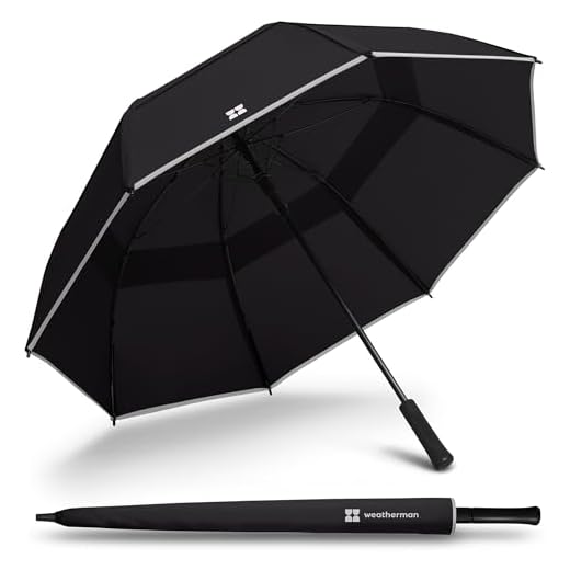 Best quality stick umbrella Weatherman Windproof Stick Umbrella
