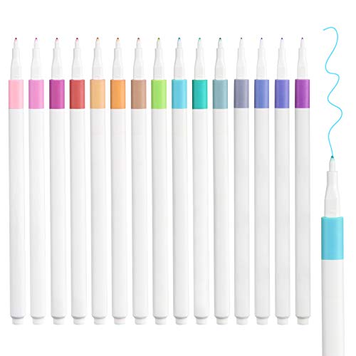 Journal Planner Pens,15 Colors Porous Fine Liner Pen For Writing Note Taking Calendar, Fine Tip Pens Agenda Coloring - Art School Office Supplies