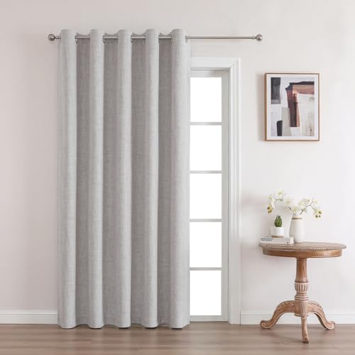 Joydeco Total Blackout Curtains Customize for Living Room Bedroom, Greyish