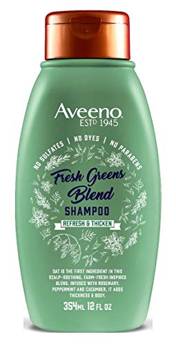 Aveeno Shampoo Fresh Greens Blend 12 Ounce (Thicken) (354ml) (2 Pack)