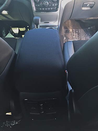 Auto Console Covers-Fits The Jeep Grand Cherokee 2011-2021 Center Console Armrest Lid Cover Protective Water Resistant Neoprene Fabric - Black #TOP2