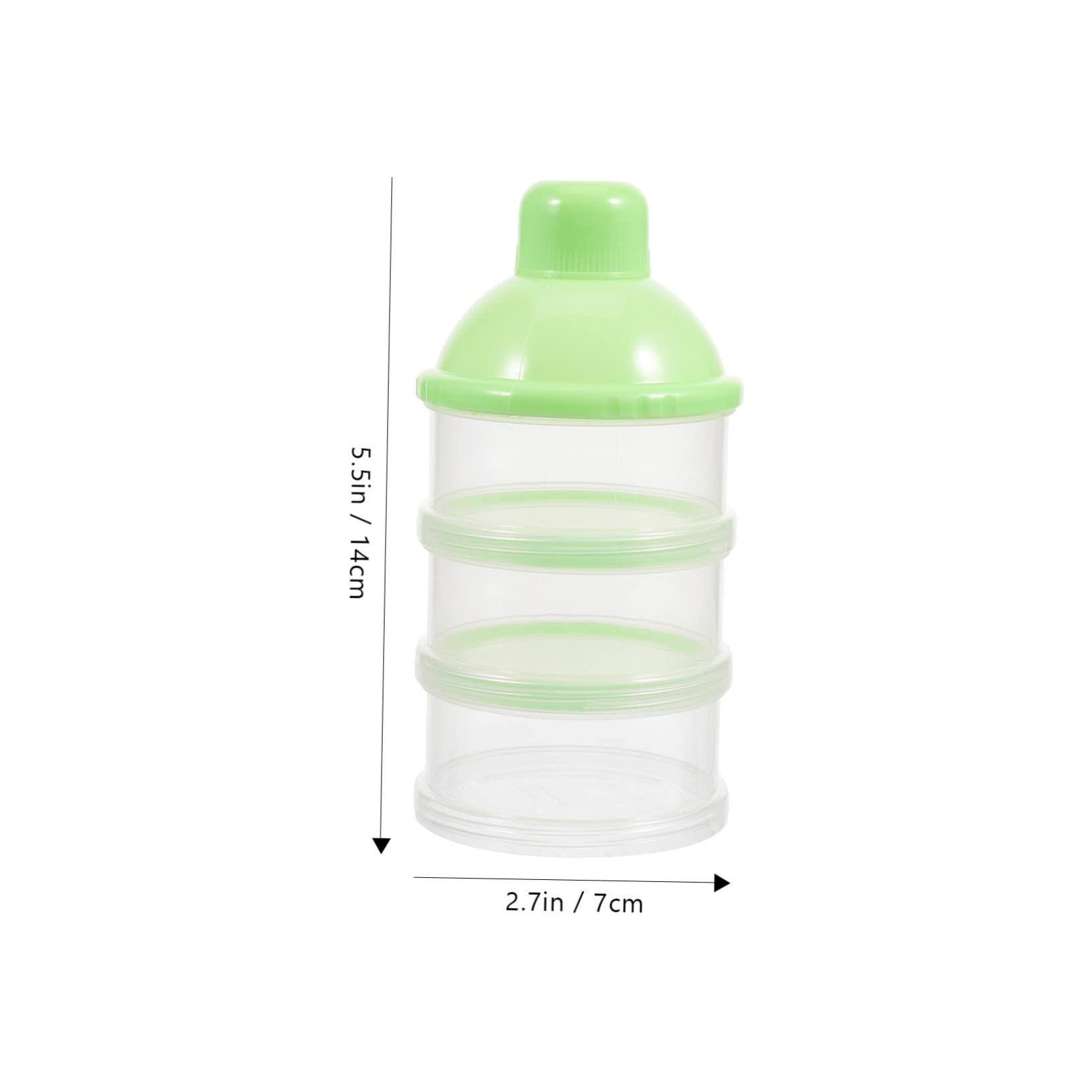 BESTonZON Milk Box Container 3 Layers Milk Powder Storage Case Dispenser Feeding Box Portable