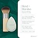 EcoTools Blend + Blur Makeup Brush and Sponge Duo, Makeup Blender Sponge & Foundation Brush, For Liquid & Cream Makeup, Cloud Skin, Eco Friendly, Latex-Free, Cruelty Free, & Vegan, 2 Piece Set