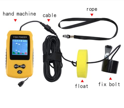 Image of Fishing Tools Depth Read 1M Colorful Screen Fishfinder Handheld Sounder Portable LCD Sonar Fish Finder