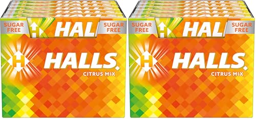 Halls Cítrico - Caramelo duro - Caja con 20 Sticks de 32 g (Paquete de 2)