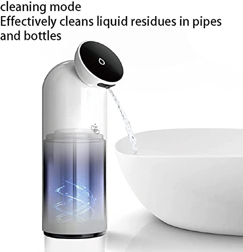 Dispensador automático de jabón, bomba desinfectante de manos de acero inoxidable sin contacto con sensor infrarrojo, USB recargable para uso en cocina y baño