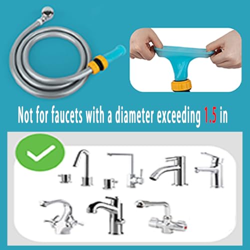 Handheld-Dog-Bath-Shower-Attachment-Fits-Faucets-Diameter-Less-Than-15-and-Less-4-Sprayer-Slip-On-Tub-Faucet-Hose-and-SprayerLength-86-in-218-cm Handheld Dog Bath Shower Attachment Fits Faucets Diameter Less Than 15 and Less 4 Sprayer Slip On Tub Faucet Hose and SprayerLength 86 in 218 cm