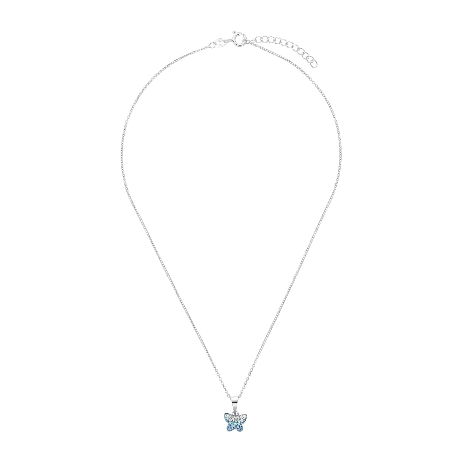 Amor Kette mit Anhänger 925 Sterling Silber Mädchen Kinder Sets, 35+3 cm, Silber, Kommt in Schmuck Geschenk Box