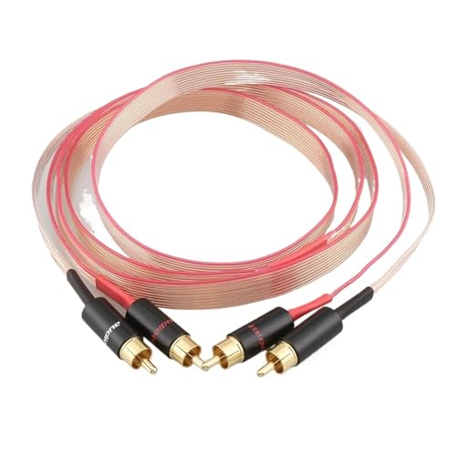 HiFi FC10C Red Dawn Copper Signal RCAA Cable with Gold Plated RCAA Plug Interconnect Cable(2m)