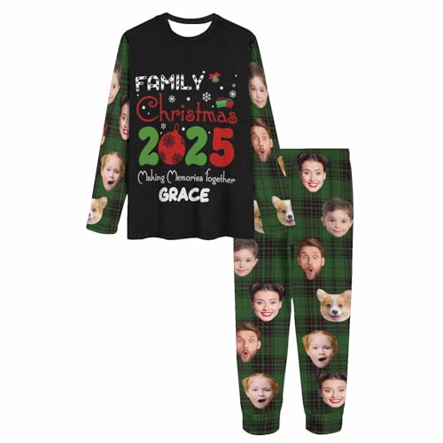 Family Christmas Pajamas Matching Sets Family Xmas Pjs Sleepwear for Adult Kids Dogs2