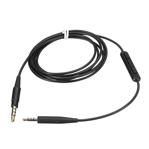 Replacement Inline Mic Remote Volume Control Audio Cable Cord Line for Bose SoundTrue Soundlink QC25 QC35 OE2 Headphoes with Iphone devices(Black MIC)-image-29
