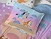 Jay Franco Bluey & Bingo Queen Comforter Set - 7 Piece Bedding Includes Sheet Set & Pillow Covers - Super Clouds & Stars Cozy Bedding #4