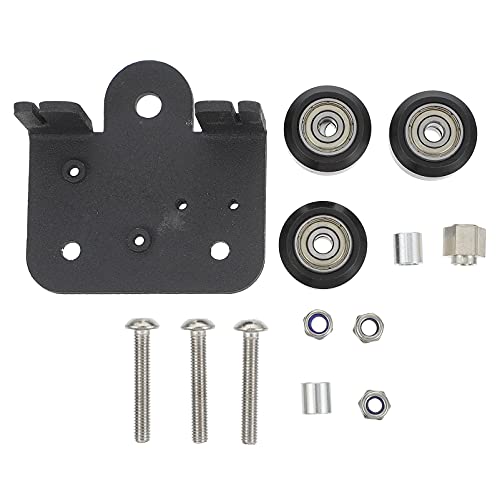 iplusmile 3d Printer Extruder Support Plate with Pulley Smooth Metal Backplate for Ender-3 Series 153