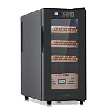 JINJUNYE 26L Cigar Humidors with Cooling and Heating Function, Electirc Cooler Humidor with Spanish