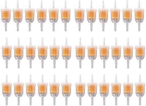 waltyotur 36 Pack Universal Gas Inline Fuel Filter 1/4 x 5/16 Replacement for John Deere Kawasaki Kohler Briggs & Stratton