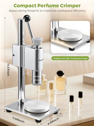 Machine à boucher manuelle pour bouteilles de parfum flacons pulvérisateurs 15 mm réglable