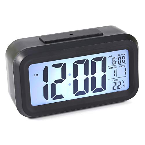YULEESIYIP LED Back Backlight Digital Snoozza Desk Desperponente Clock de Despertador Pantalla Local para el Escritorio de Oficina en casa