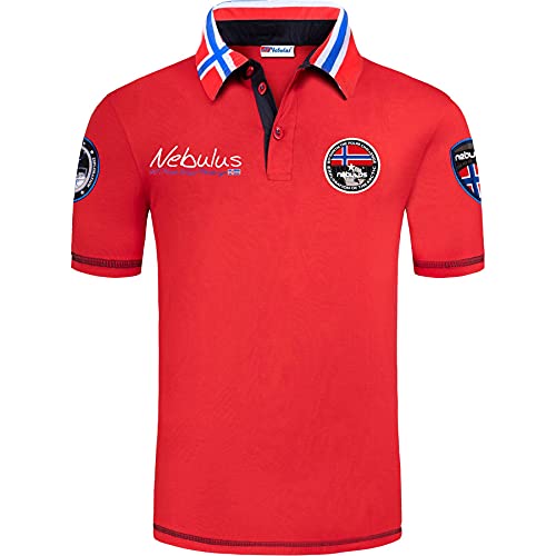 Foto von Nebulus Herren Poloshirt BENTER, Shirt, Sweatshirt, Polo, rot - L