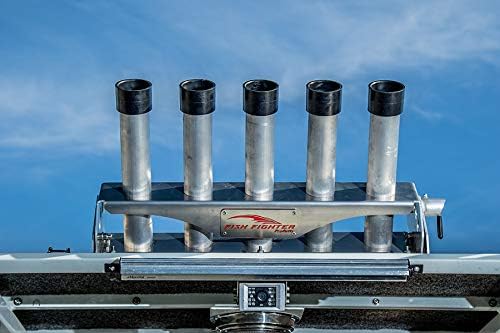 Fishing Rod Holder Racks for Boat - Pivoting Rod Launcher with Four Positions, Five (5) Rod Holder