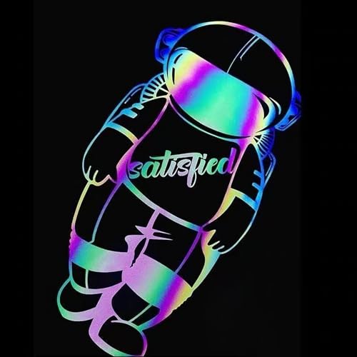 Image of HTV Rainbow Reflective Rainbow Iron on Vinyl Heat Transfer Vinyl 12 inch x 8 feet Iron-on Transfers Vinyl DIY Design Heat Press Machine for T-Shirts & Silhouette Cameo