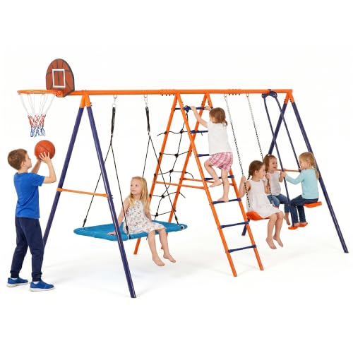 SUPER DEAL 6-in-1 Swing Set