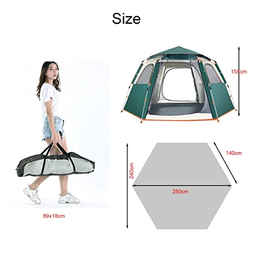 Carpa Familiar Pop Up para 5-8 Personas Camping Rápido miniatura 4