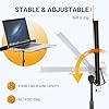 CAHAYA Music Stand Metal Portable - Sheet Music Stand with Carrying Bag, Music Book Clip, Book Stand Lightweight, Laptop Stand Black #5
