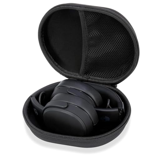 Image of M.G.R.J Foldable Headphone Case Cover for HP H200 On Ear / H300 Over Ear Wireless Headset (Hard|EVA|Black)