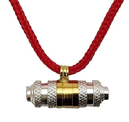 2 Tone, Openable Drum Shape Lal Dhaga and ST3 Yellow-Gold Taviz, Pendant for Good Luck with Black Threads to Protect from Evil Eyes for Men and Women- (Tabeez/Thread Design May Vary)-image-49