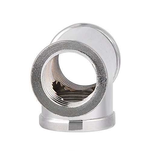 Richer-R G1/4 Water Fitting Splitter, G1/4 Thread 3 Way T Shape Fitting Splitter Adapter for PC Water Cooling System - Image 4