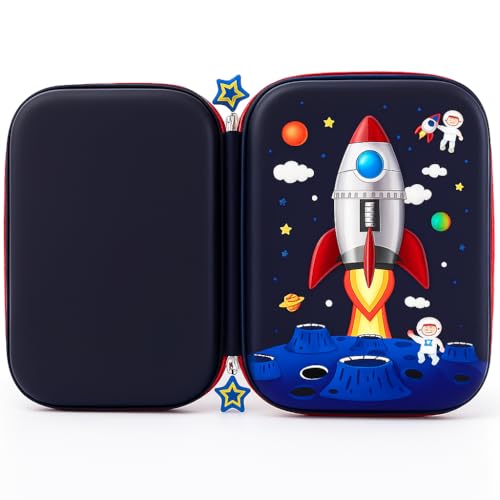 Estojo Escolar 3D Infantil Design Impermeável Organizador para Lápis e Canetas Case Bolsa Volta as Aulas Modelos Unicornio Dinossauro Astronauta EVA (Modelo 6)