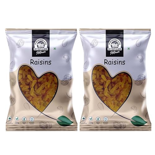 WONDERLAND FOODS (DEVICE) – Platinum Raisin (Kishmish) Dried Grapes 1Kg (500g X 2) Pouch For Rs. 265 @ 70 %
