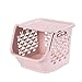 Commodité Étagère à fruits et légumes unique bricolage Étagère de rangement empilable Panier à légumes for la cuisine Étagère de salle de bain magasin (Color : Pink, Size : Single)