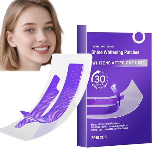 Tiras blanqueadoras moradas, tiras dentales blanqueadoras, especialmente diseñadas para dientes sensibles, eliminan rápidamente la decoloración en 30 minutos, fórmula segura y protectora del esmalte