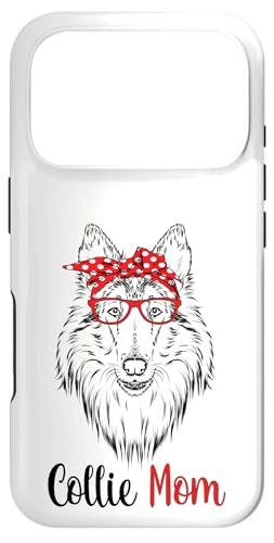 Cute Funny Girls Red Glasses Hipster Mama Rough Collie Lover �X�}�z�P�[�X iPhone 17 Pro �p