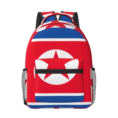 Mochila versátil para laptop EdWal con diseño unisex de bandera coreana