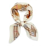 vimate Hair Scarf for Women - Classic Brown Plaid Satin Neck Scarf Silk Feeling Headband for Women Valentine's Gift (Style 35)