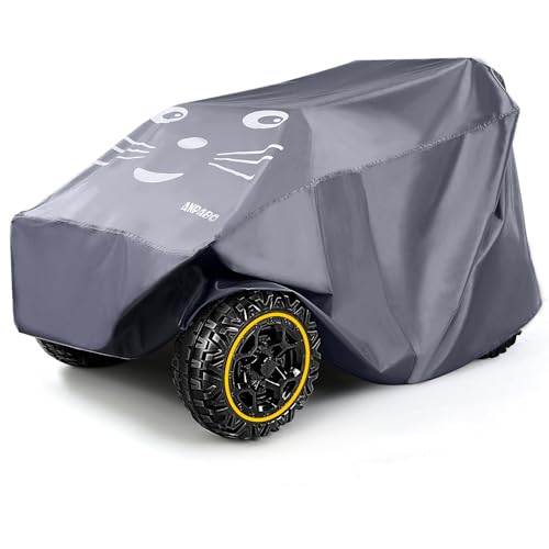 Image of ANPABO Kids Ride On Toy Car Cover with Pattern, One Size Fits Most-Grey