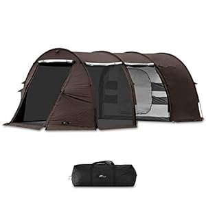 FIELDOOR トンネルテント620 インナーテント1個付き 2ルーム 広いリビング 耐水 遮熱 UVカット シェルター ファミリーテント 2層構造