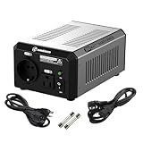 K KRIËGER 350 Watt Voltage Transformer, 110/120V to 220/240V Step Up Step Down Converter with AC Outlets, MET Approved Under UL, CSA