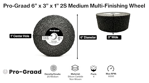Image of Multi-Finishing Wheel 6 inch x 3 inch x 1 inch, 2S Medium, 13180