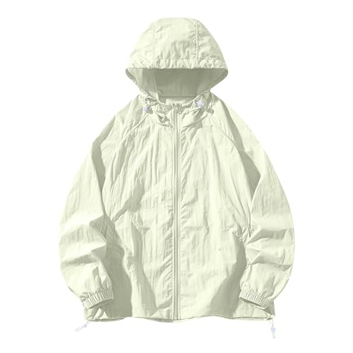 Men's UPF 50+ Sun Protection Hoodie Jacket Fashion Full Zip Jackets Quick Dry Breathable SPF UV Shirts with Pockets