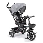 Foryourlittleone Kids Trike V3 Pink Tricycle Baby Push with Parent Handle Bike 9 Months to 5 Years (Grey)